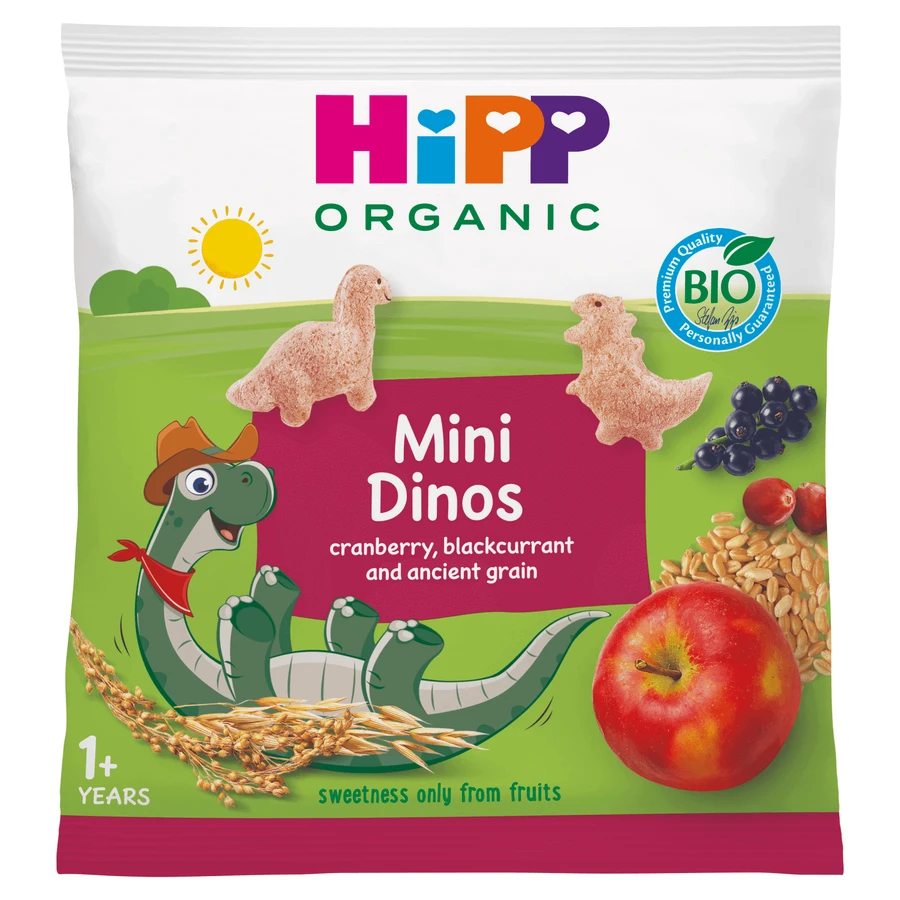 HiPP Хрустящие динозавры Bio, фруктовые, после 1 года, 30 г: цены и характеристики