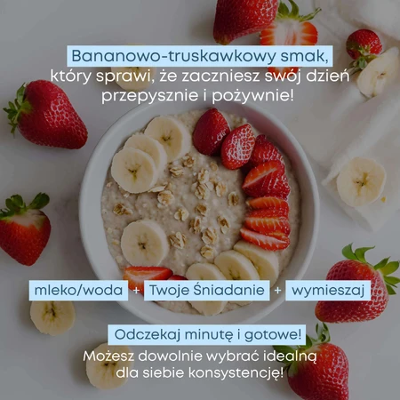 Supersonic Your Breakfast, білкова вівсянка з колагеном зі смаком банану та полуниці, 420 г: ціни та характеристики