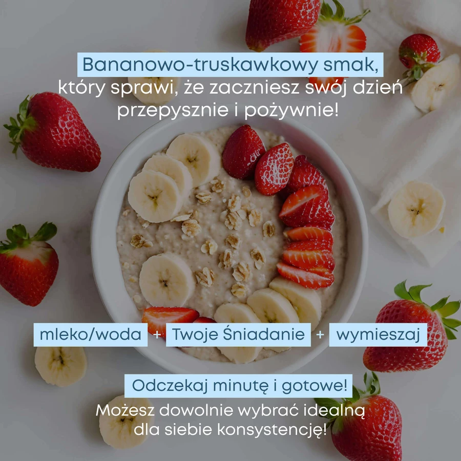 Supersonic Your Breakfast, білкова вівсянка з колагеном зі смаком банану та полуниці, 420 г: ціни та характеристики
