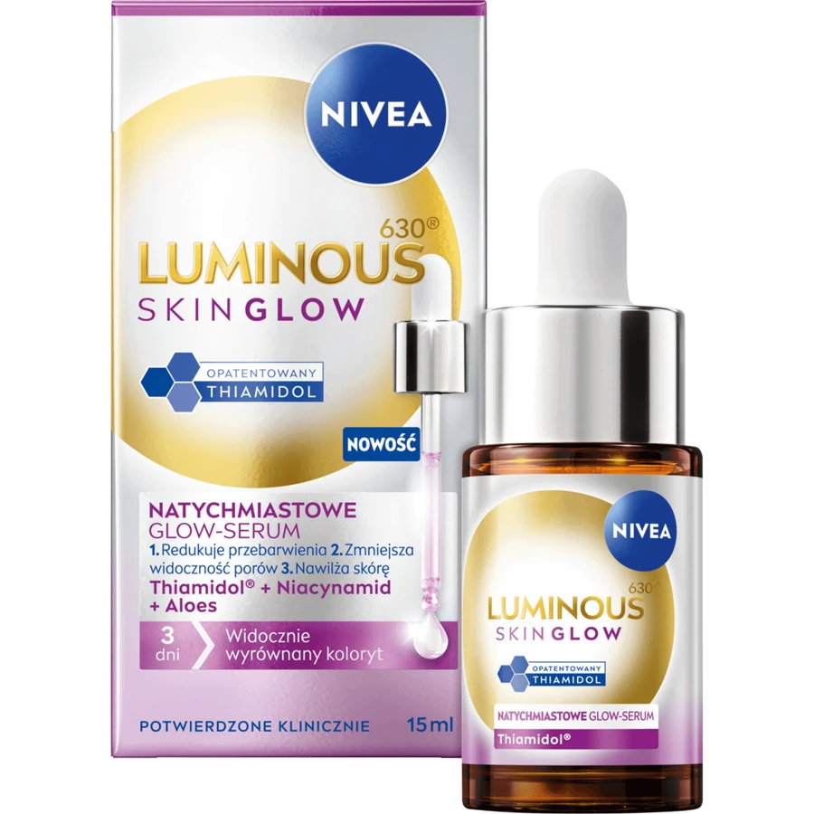 Nivea Luminous 630 Сяйво шкіри, сироватка для миттєвого сяйва, 15 мл: ціни та характеристики