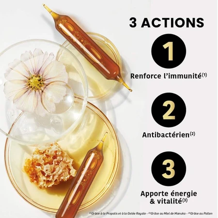 Santarome Organic Manuka Мед Манука Королівське желе Пилок Прополіс 20 флаконів: ціни та характеристики