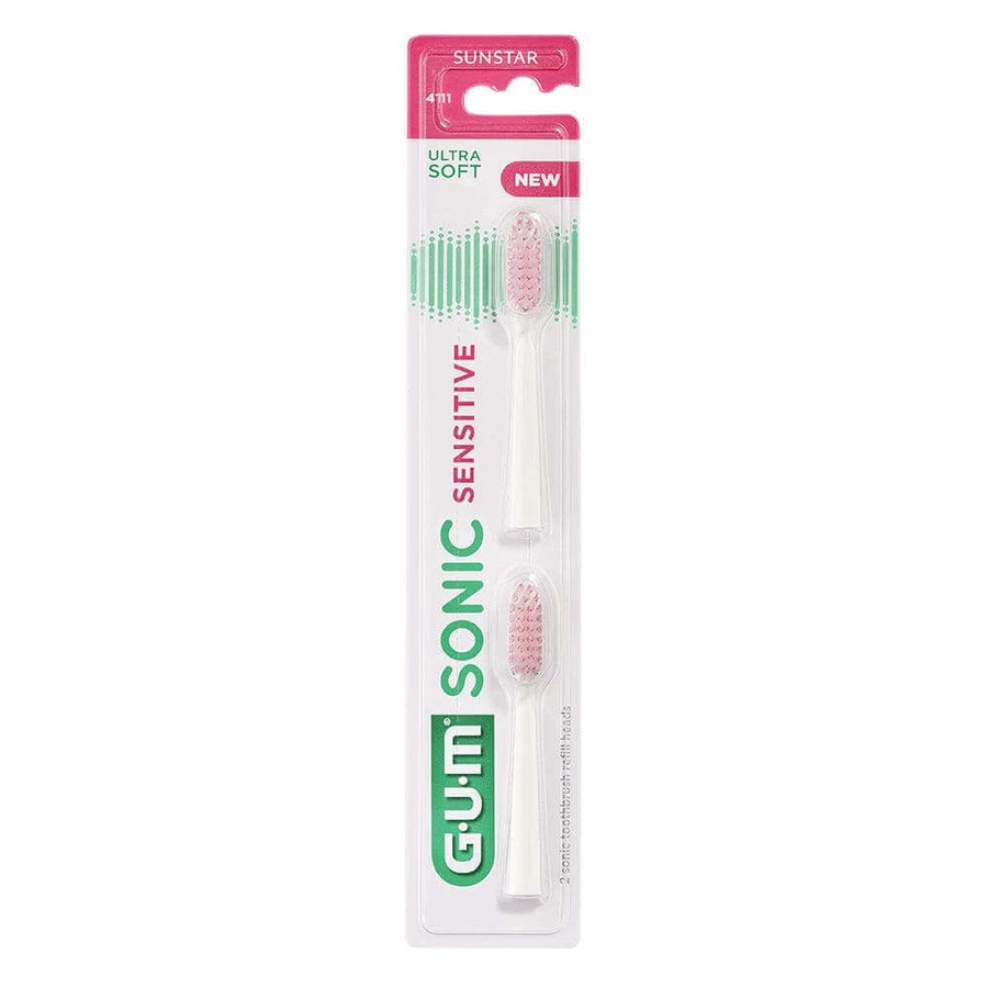 Звукові зубні щітки Gum Sonic Sensitive Replacement x2: ціни та характеристики
