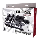 Dream Toys Blaze Ultimate Bondage Set наручники х2 + маска + батіг + батіг + перо + нашийник з повідцем + кляп + затискачі для сосків + мотузка