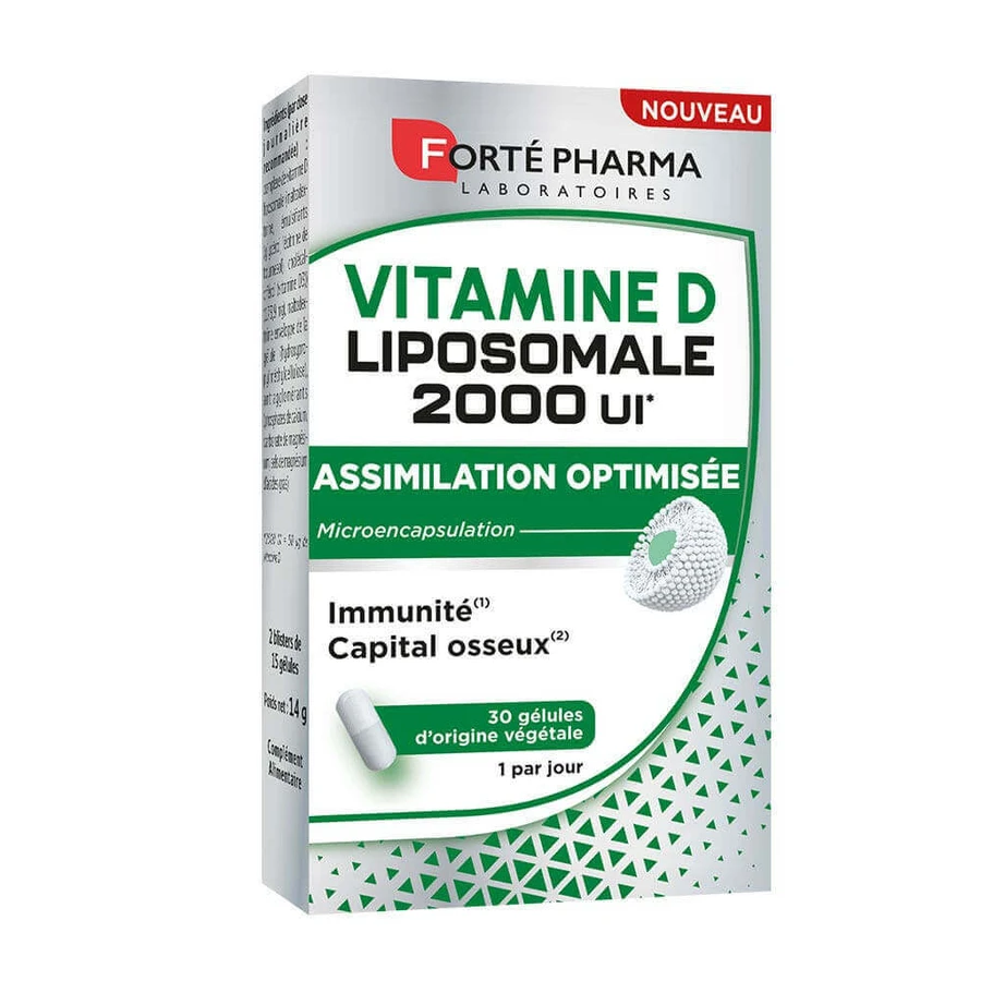 Forté Pharma Forté Royal Liposomal Vitamin D 2000IUI для иммунитета и здоровья костей 30 капсул: цены и характеристики