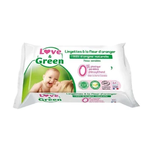 Детские салфетки Love&Green Orange Blossom для чувствительной кожи x64