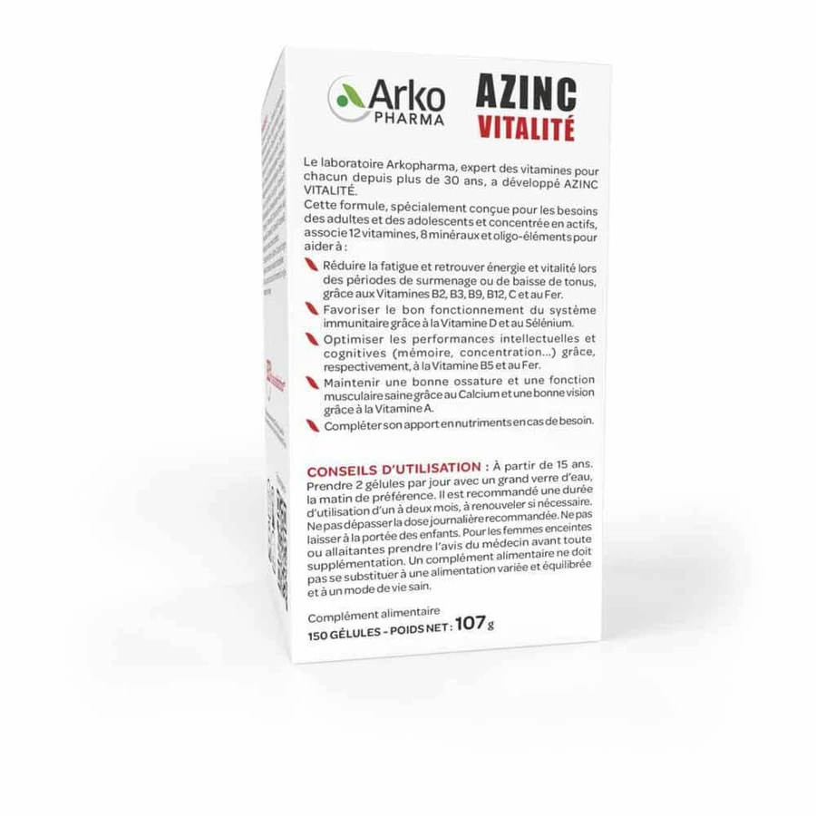 Arkopharma Azinc Shape and Vitality 150 капсул: цены и характеристики