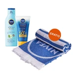 Набор Nivea After Sun Bronze, лосьон после загара, 200 мл + увлажняющий лосьон для загара, SPF 50+, 150 мл + пляжное полотенце бесплатно: цены и характеристики