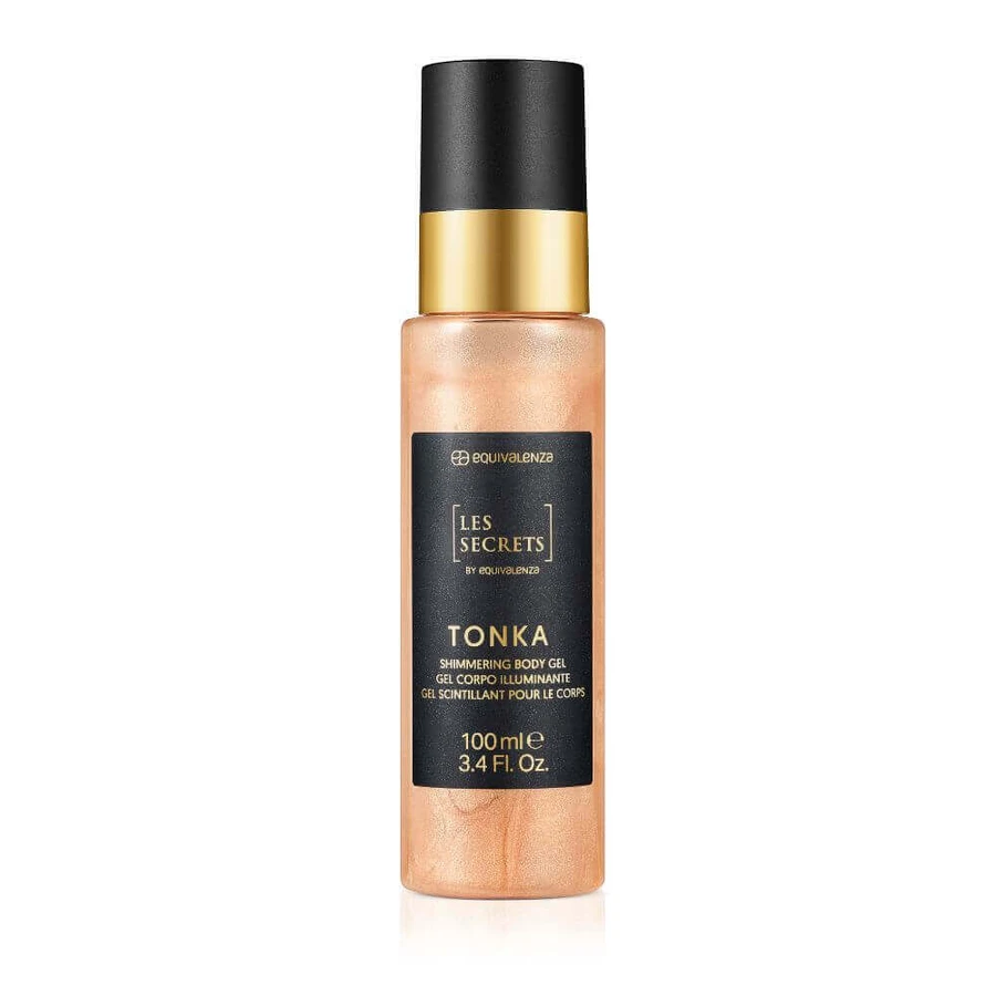 Освітлюючий гель для тіла Les Secrets Tonka з блискучими частинками, 100 мл, Equivalenza: ціни та характеристики