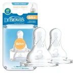 Dr.BROWN'S OPTIONS+ LEVEL 3 1×2, узкий, силиконовые соски 6м+: цены и характеристики