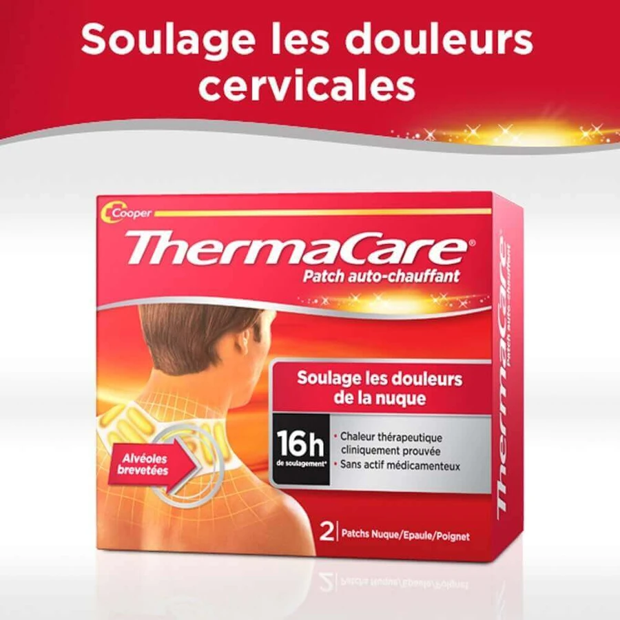 Самонагревающийся пластырь Thermacare для шеи, плеч и запястий x2: цены и характеристики