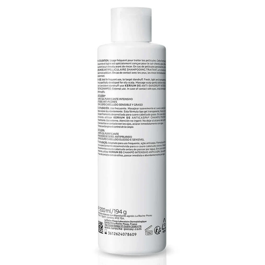 La Roche-Posay Kerium DS, шампунь проти лупи, 200 мл: ціни та характеристики