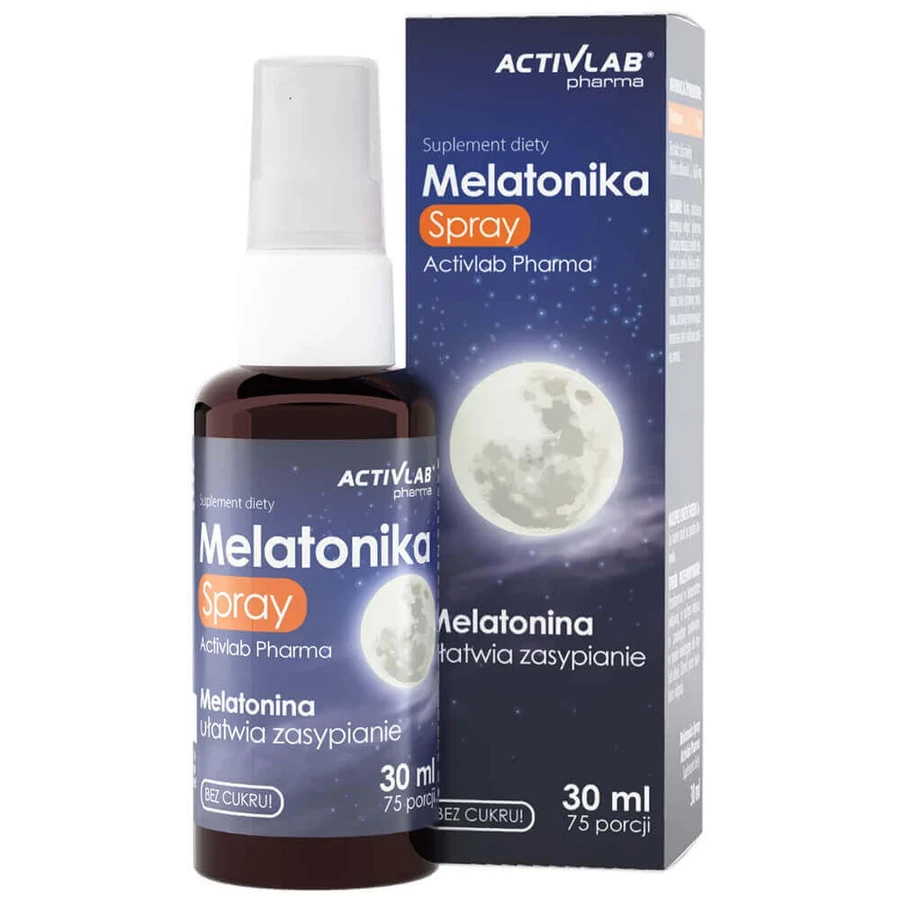 ActivLab Pharma Melatonika, спрей, без сахара, мятный вкус, 30 мл: цены и характеристики