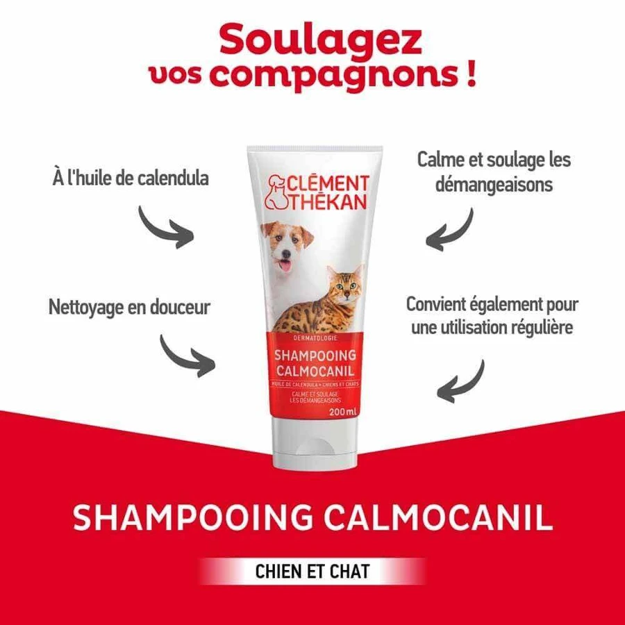 Clement-Thekan Calmocanil Противозудный шампунь для собак и кошек Chien Chat 200 мл: цены и характеристики