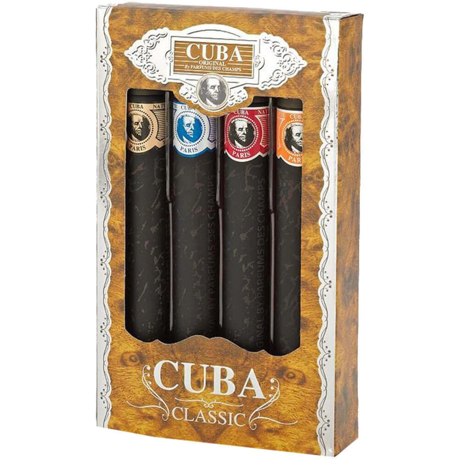 Cuba Original Cuba Classic Set Gold Eau de Toilette + Blue Eau de Toilette + Red Eau de Toilette + Orange Eau de Toilette, 4x35 мл: цены и характеристики