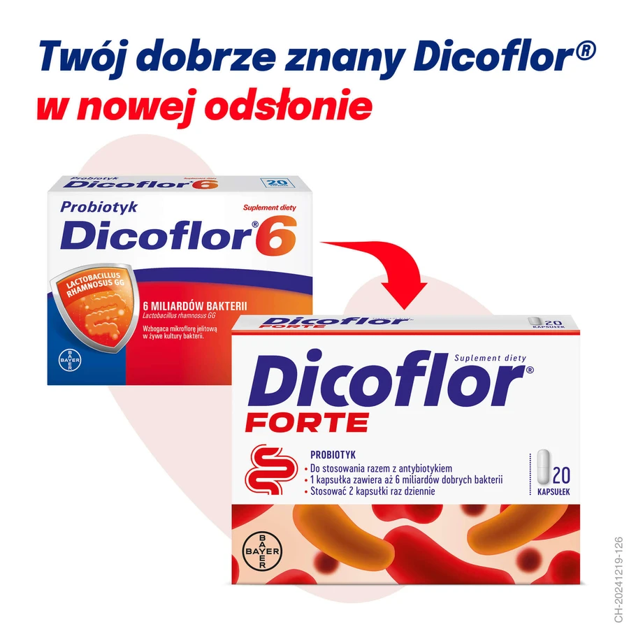Дикофлор Форте Bayer Dicoflor Forte, 20 капсул: ціни та характеристики