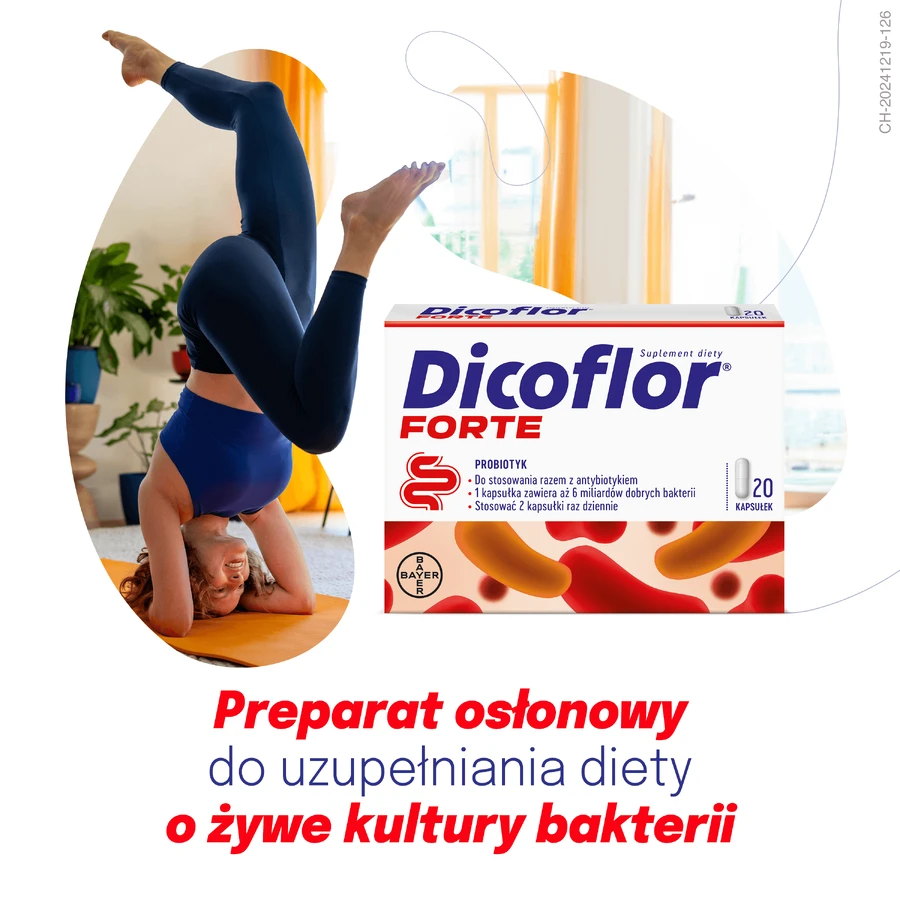 Дикофлор Форте Bayer Dicoflor Forte, 20 капсул: ціни та характеристики