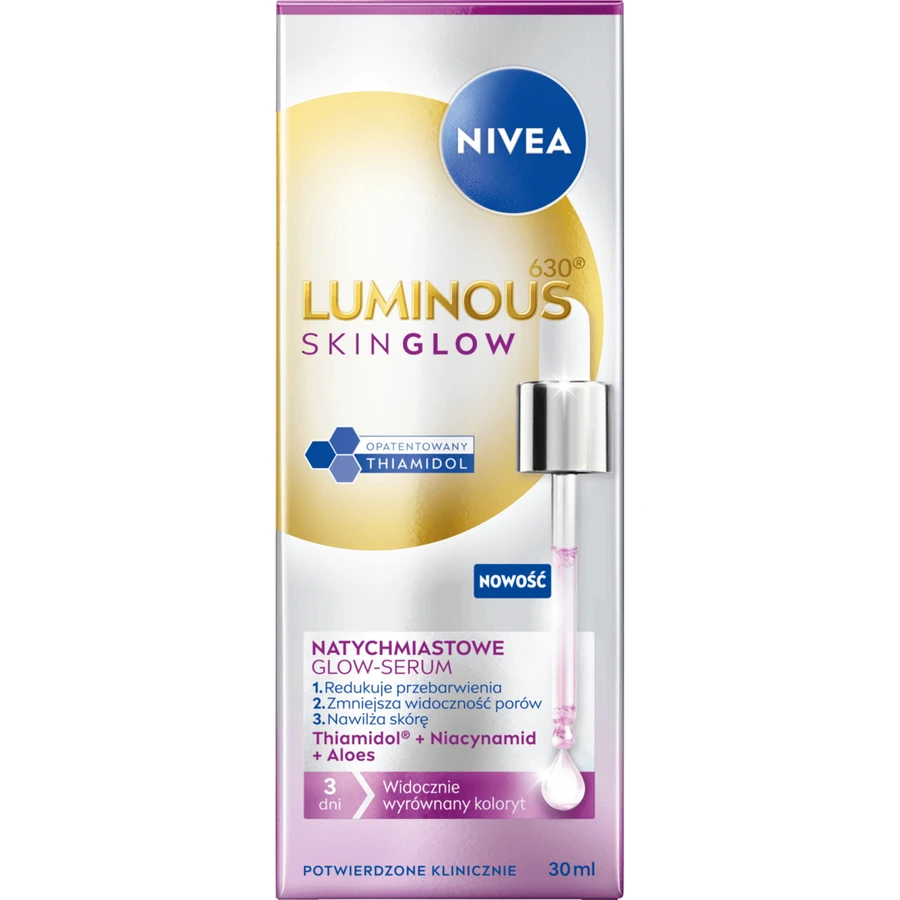 Nivea Luminous 630 Skin Glow, сыворотка для мгновенного сияния, 30 мл: цены и характеристики
