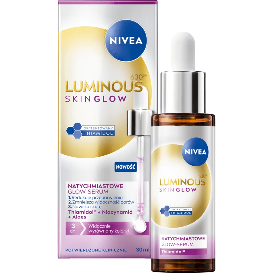 Nivea Luminous 630 Skin Glow, сыворотка для мгновенного сияния, 30 мл: цены и характеристики