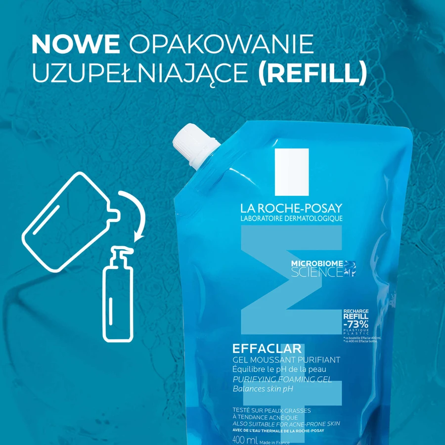 Набор La Roche-Posay Effaclar, очищающий гель для жирной и чувствительной кожи, 400 мл + запасной, 400 мл: цены и характеристики