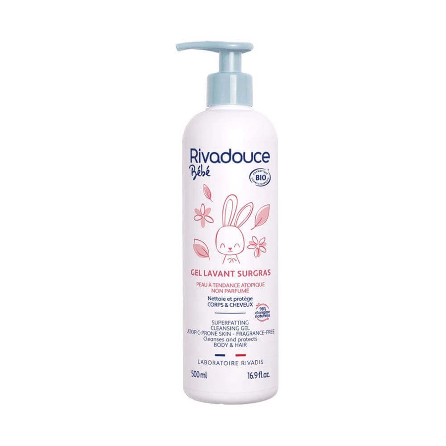 Rivadouce Bebè Unscented Organic Superfat Cleansing Gel Body and Hair 500ml: цены и характеристики