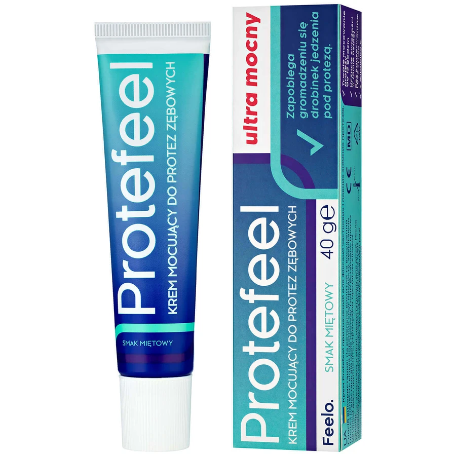 Feelo Protefeel, крем для фиксации протезов, ультрасильный, 40 г: цены и характеристики