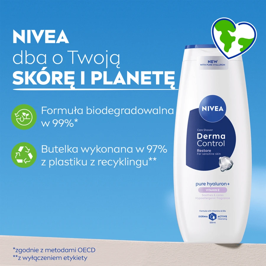 Nivea Derma Control Restore, гель для душу, 500 мл: ціни та характеристики