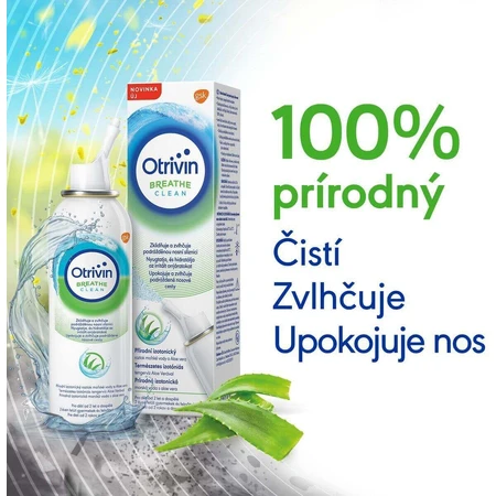Otrivin Breathe Clean Алое вера ізотонічна морська вода для очищення носа 100 мл: ціни та характеристики