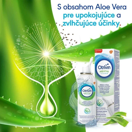 Otrivin Breathe Clean Алое вера ізотонічна морська вода для очищення носа 100 мл: ціни та характеристики