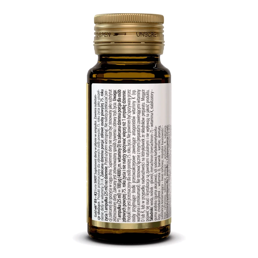 Olimp Gold-Vit D3 + K2 Forte Shot, стеклянная ампула, со вкусом малины, 25 мл: цены и характеристики