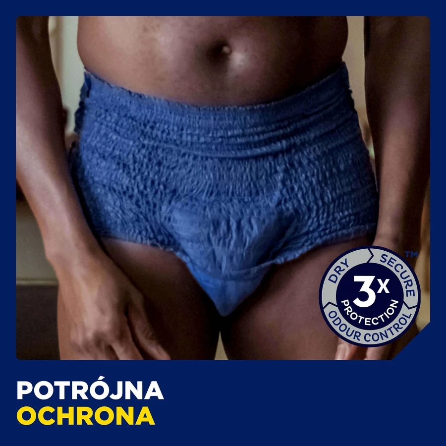 Набір Tena Men Active Fit Pants, поглинаючі труси, розмір S/M, 75-105 см, Plus, 2 х 30 шт.: ціни та характеристики