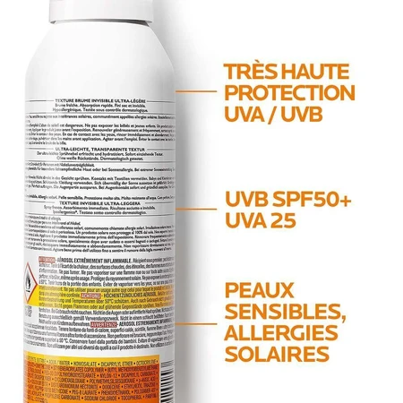 La Roche-Posay Anthelios Body Mist Xl Spf50+ 200 мл: цены и характеристики