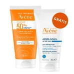 Avene Sun, защитный крем для лица, без отдушек, для сухой и чувствительной кожи, SPF 50+, 50 мл + лосьон после загара, для взрослых и детей от 2 лет, 50 мл бесплатно: цены и характеристики