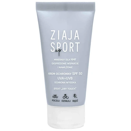 Ziaja Sport Up, защитный крем UVA+UVB, SPF 50, 50 мл: цены и характеристики