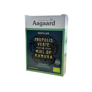 Aagaard Зеленый прополис и органический мед манука x36 таблеток