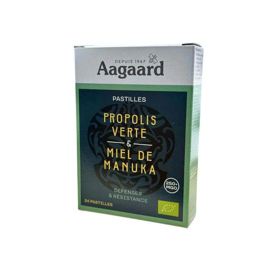 Aagaard Зеленый прополис и органический мед манука x36 таблеток: цены и характеристики