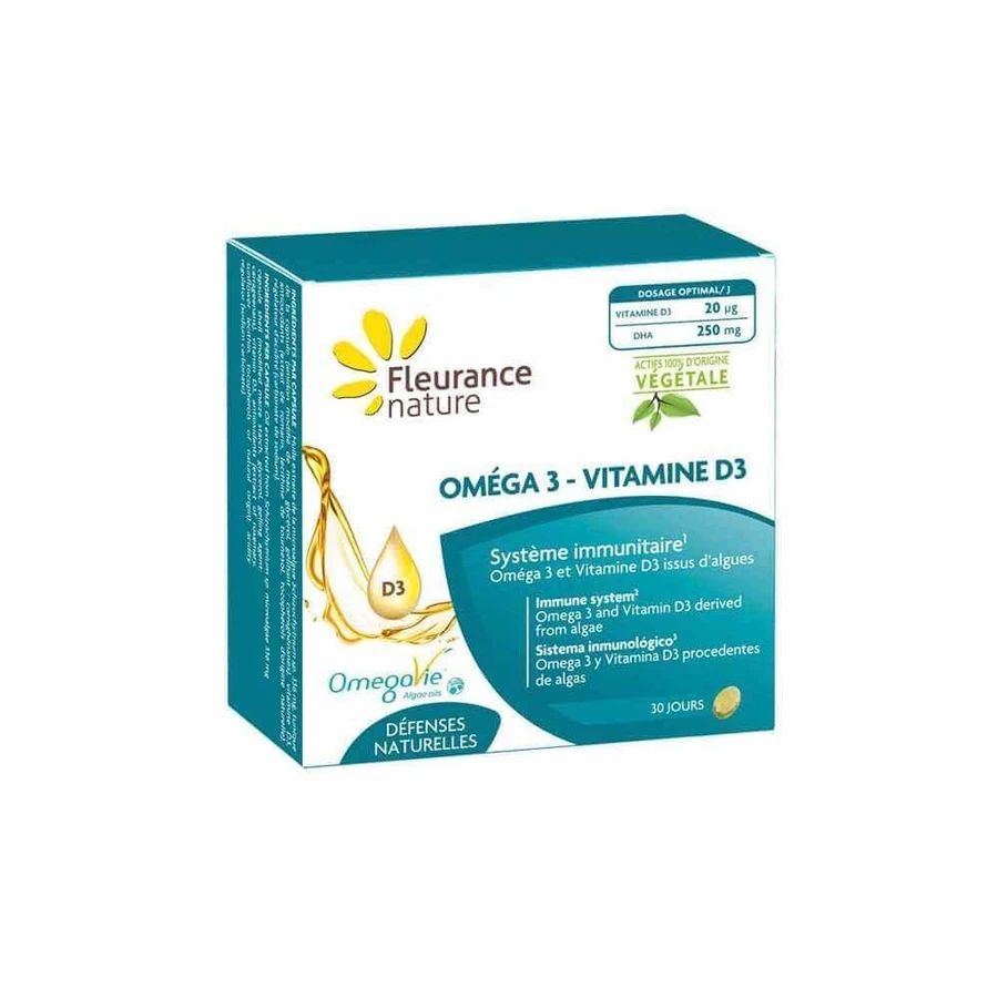 Fleurance Nature Омега 3 и витамин D3 30 капсул: цены и характеристики