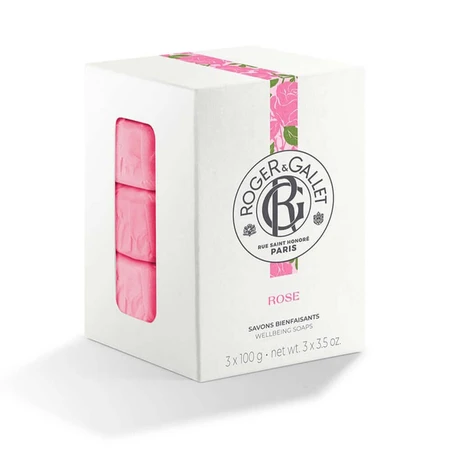Подарунковий набір мила Roger & Gallet Rose Beneficial 3х100г: ціни та характеристики