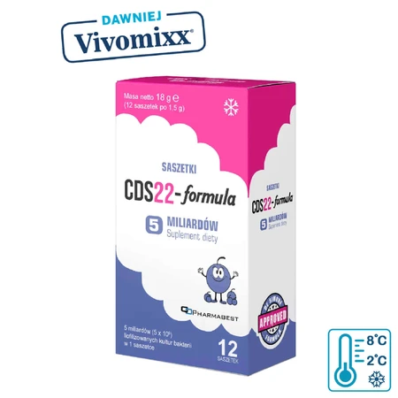 CDS22-Formula 5 billion (ранее Vivomixx Sachets), порошок для оральной суспензии, со вкусом черники, 10 пакетиков: цены и характеристики