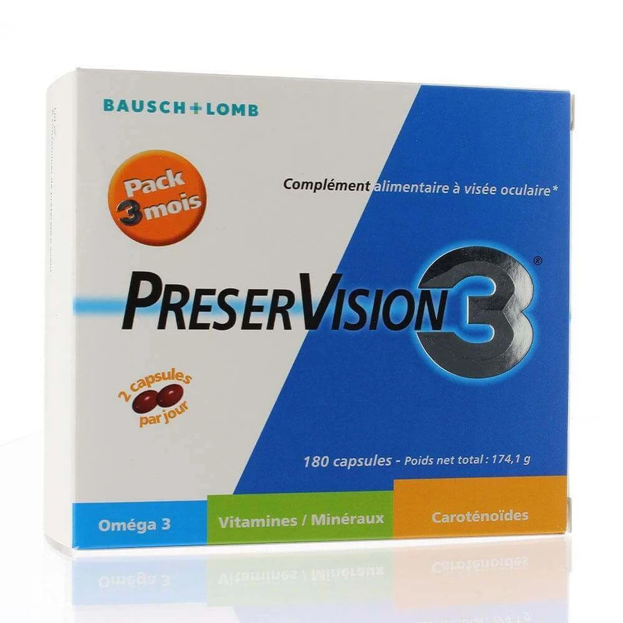 Preservision Eye Wellness 3, 180 капсул, Bausch&Lomb: цены и характеристики