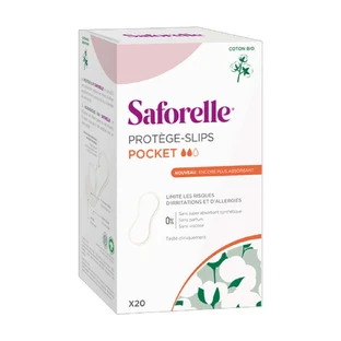 Saforelle Slip Protector Organic Cotton Pocket Size x20