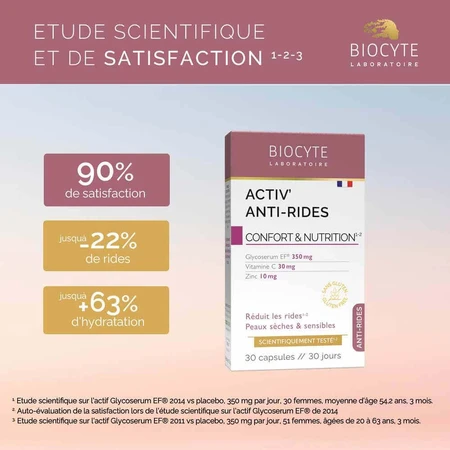 Biocyte Activ'Anti-rides Суха та чутлива шкіра 30 капсул: ціни та характеристики