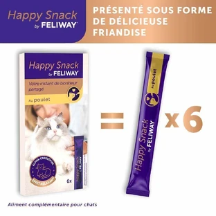 Feliway Щасливий перекус з куркою з розслаблюючим ефектом 6 паличок