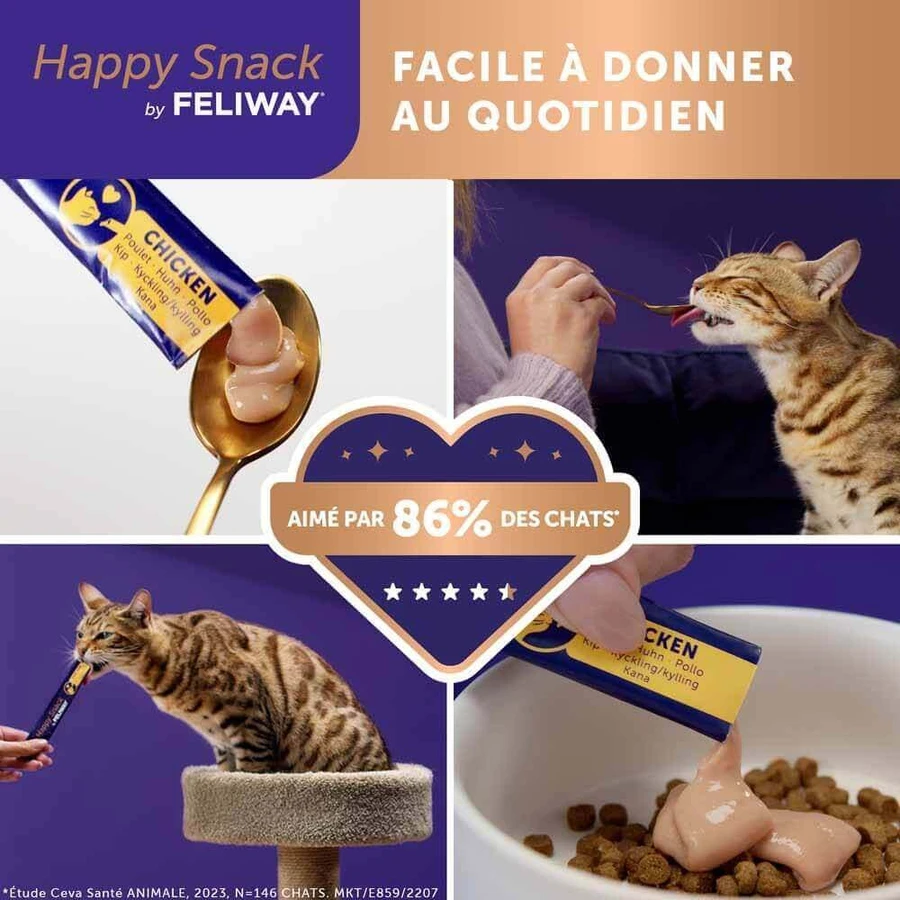 Feliway Happy Snack С курицей с расслабляющим эффектом 6 палочек: цены и характеристики