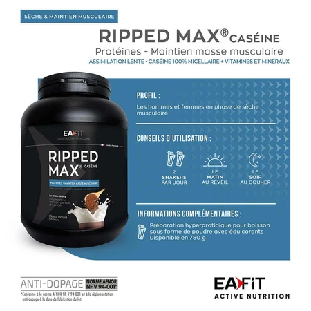 Eafit Maxi Casein Ripped 750g: ціни та характеристики
