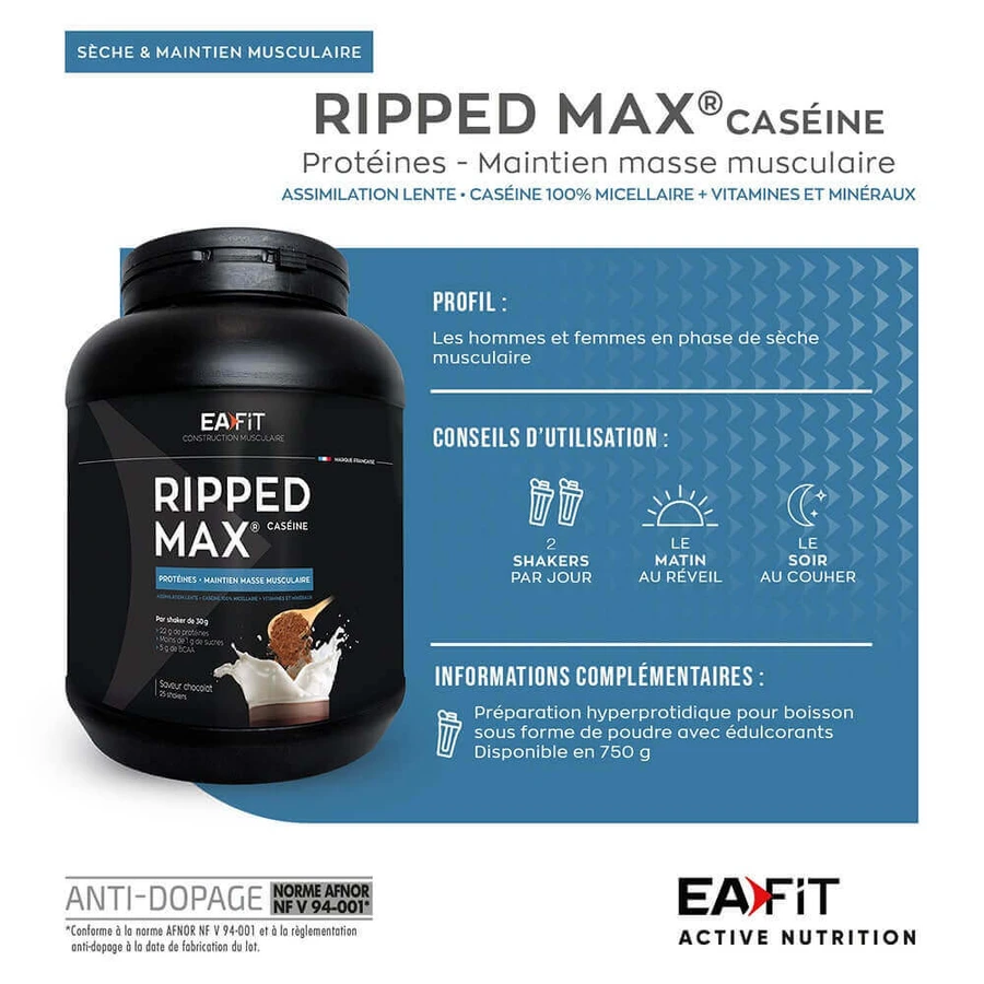 Eafit Maxi Casein Ripped 750g: ціни та характеристики
