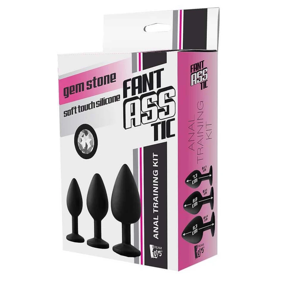 Dream Toys Fantasstic Anal Training Kit Анальная пробка с белым камнем, 3 штуки: цены и характеристики
