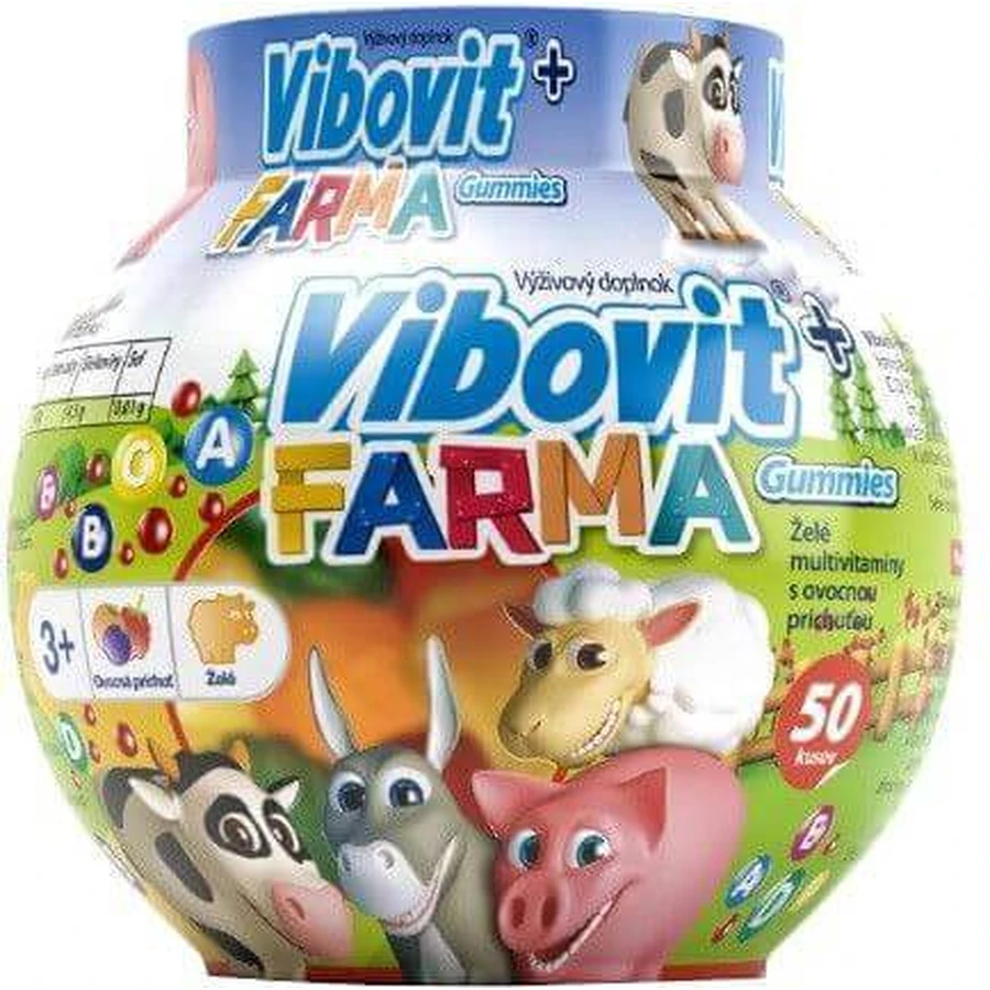 Вибовіт+Фарма Gummies льодяники з фруктовим смаком 50 шт: ціни та характеристики