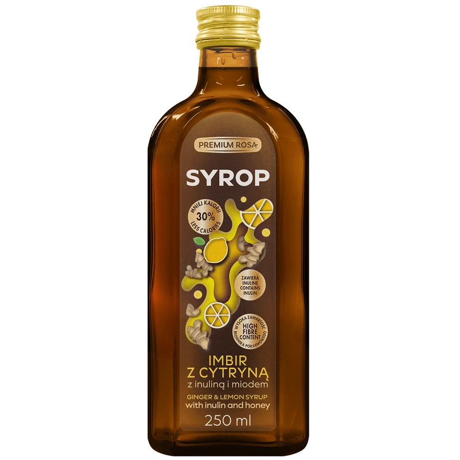 Сироп Premium Rosa Имбирь и лимон с инулином и медом, 250 мл: цены и характеристики