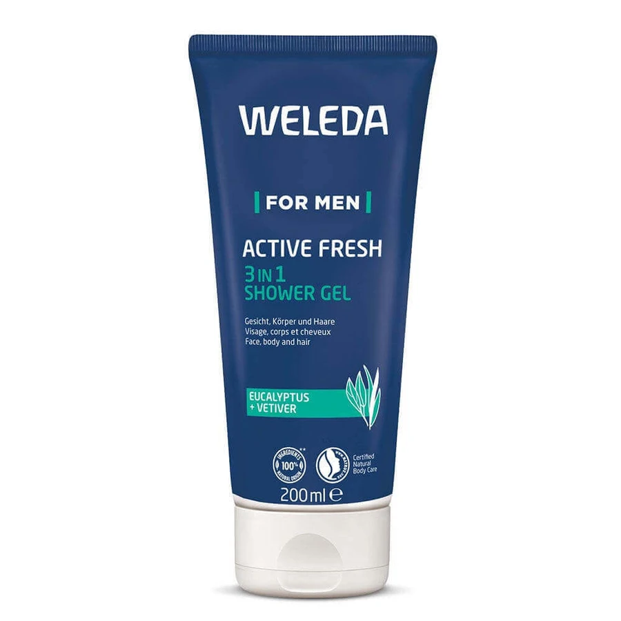 Weleda Active Fresh Energizing Shower Gel For Men 200ml: цены и характеристики