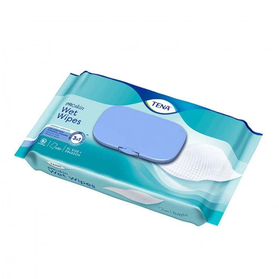 Серветки Tena Proskin Wipes 3 в 1 48 серветок: ціни та характеристики